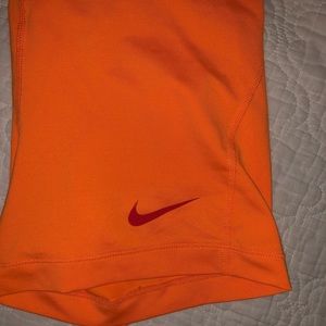 Like New Nike Pro Neon Orange Spandex Shorts